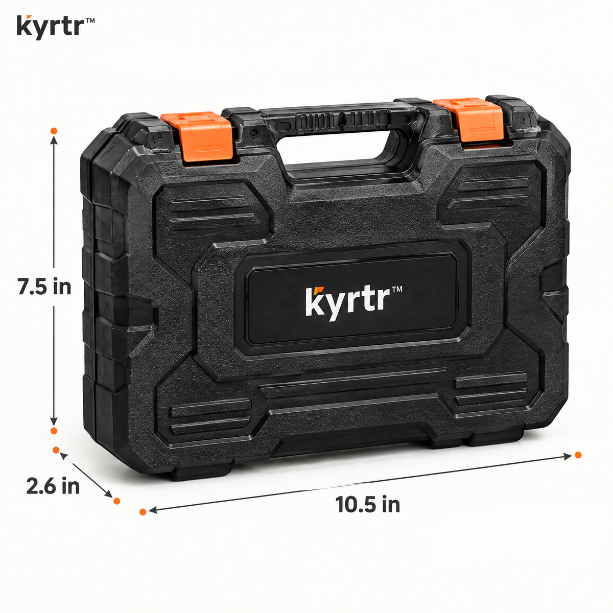kyrtr Furniture Leveling and Assembly Kit case dimensions 10.5 by 7.5 by 2.6 inches