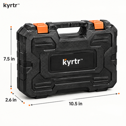 kyrtr Furniture Leveling and Assembly Kit case dimensions 10.5 by 7.5 by 2.6 inches